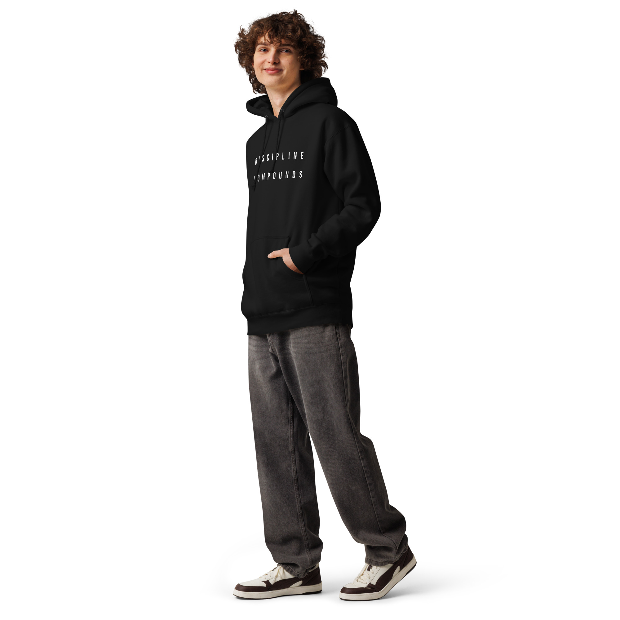 unisex-heavyweight-hooded-sweatshirt-black-left-6a78e3692324d.jpg Unisex Heavyweight Hooded Sweatshirt | Independent Trading Co. IND4000 - Image 1